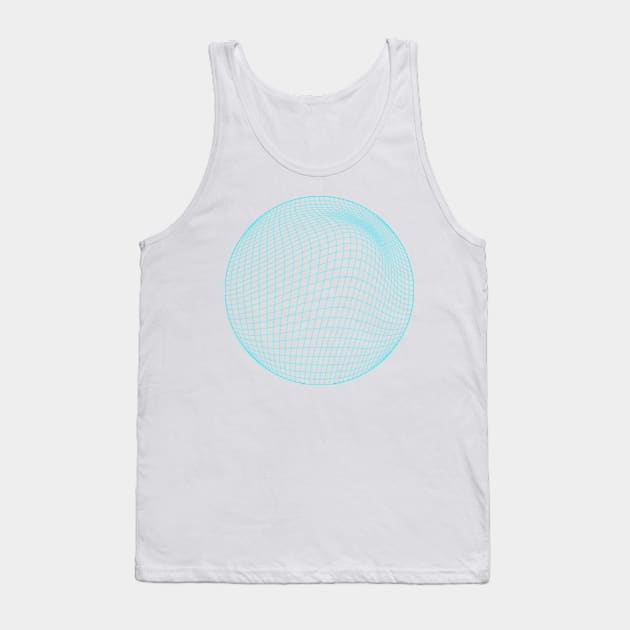 blue curved lines Tank Top by stupidpotato1